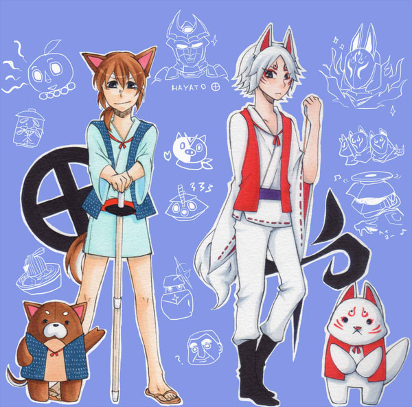 【擬人化】つんつん・コンコン【注意】