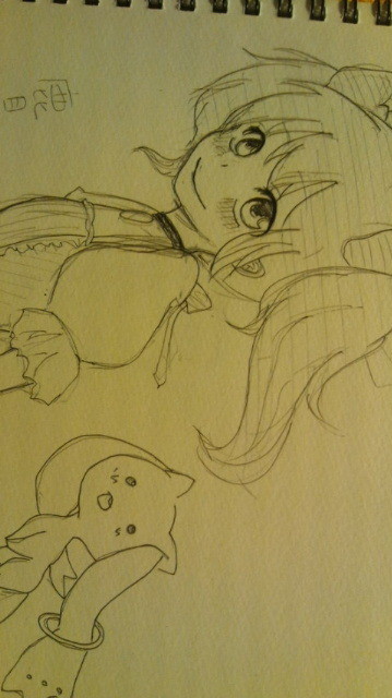 うろ覚えで描きました下書き