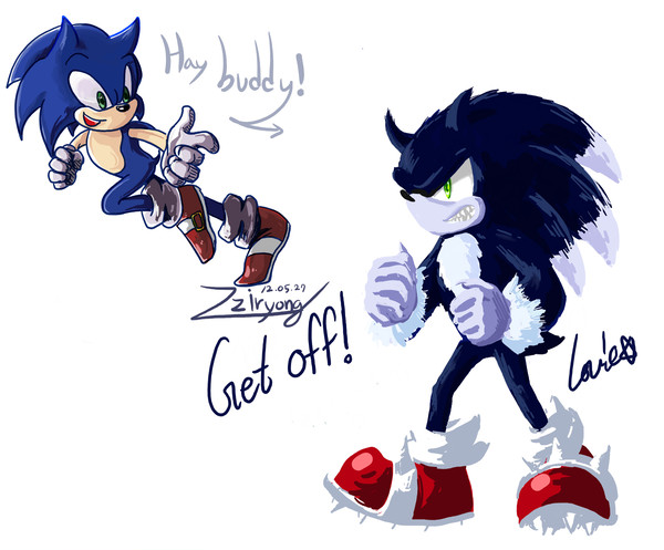 Sonic & Werehog (with Louie)