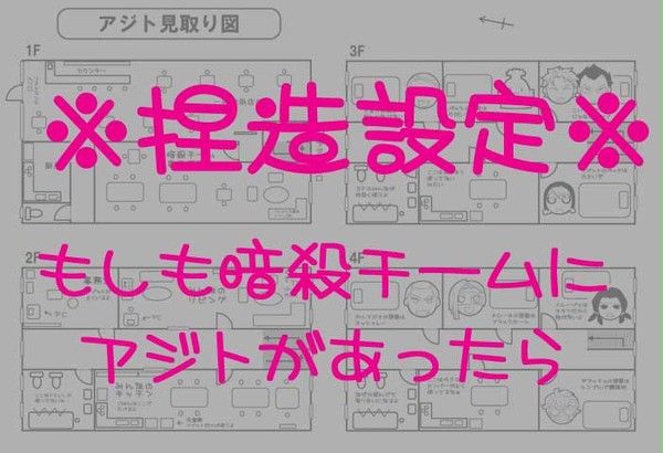 【捏造設定】暗殺チームのアジト間取り図