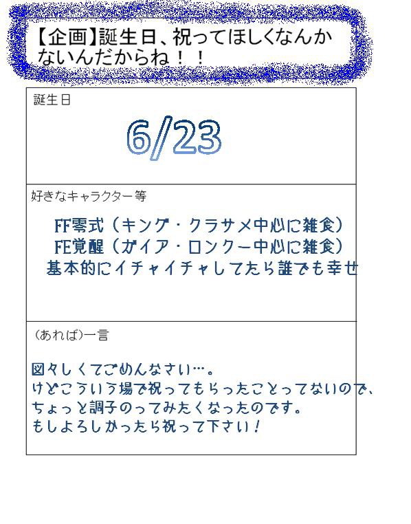 嘘です祝ってほしいんです