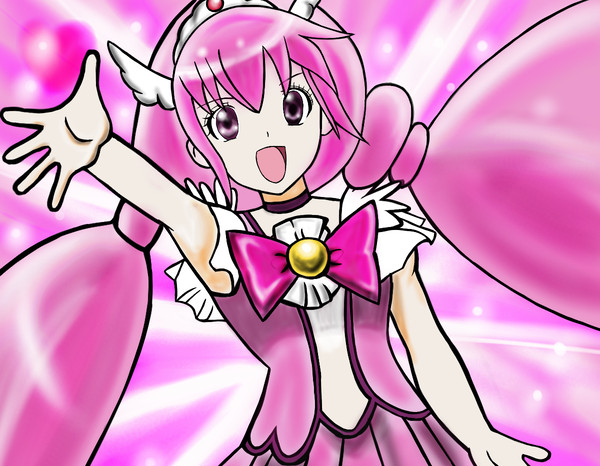練習うんんぬ　キュアハッピー　天地魔闘模写