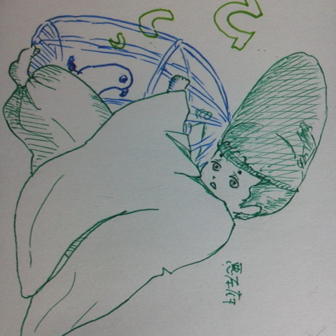 鳥籠をひしと抱く悪左府