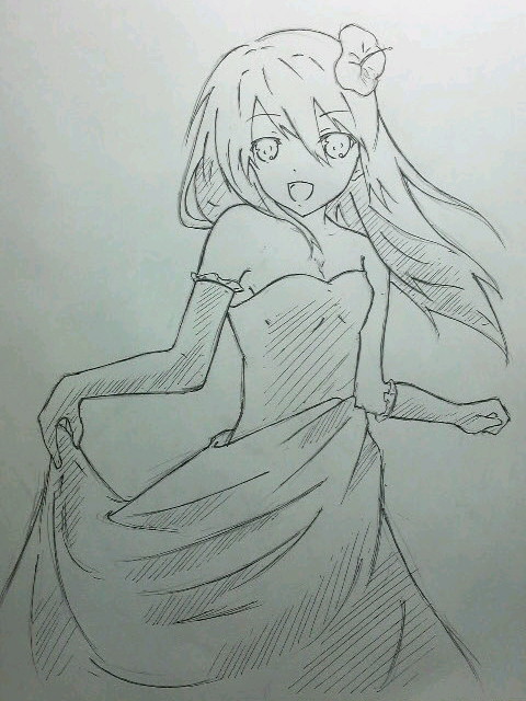 ﾄﾞﾚｽ着た女の子