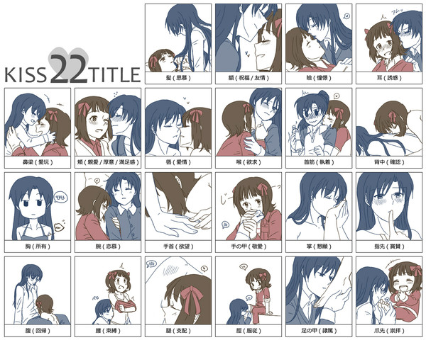 はるちはでキス22箇所【百合注意】