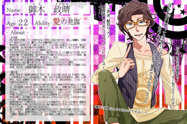 【ぴく絵能】御木政晴【キャラシ】