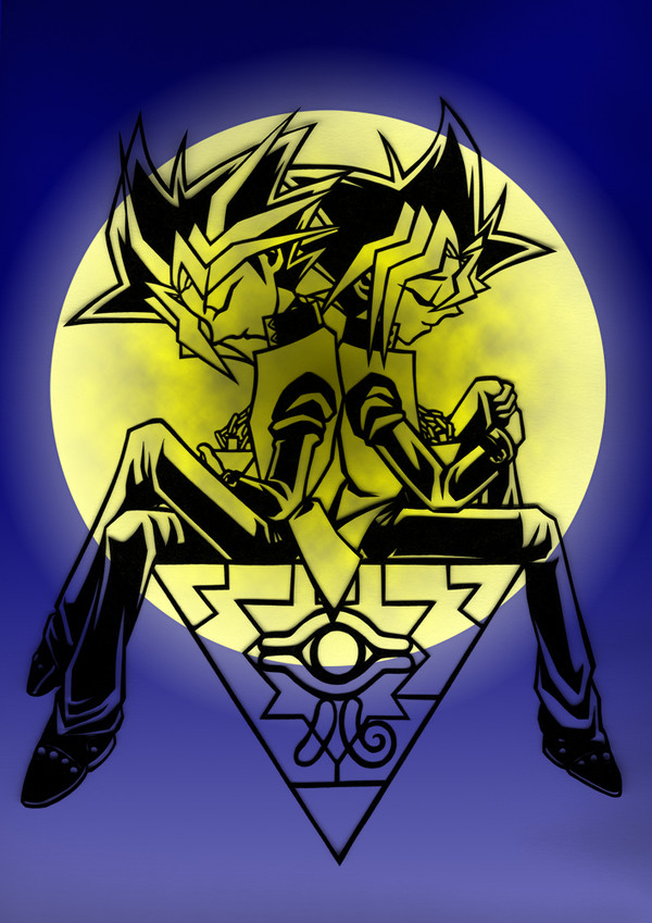 【切り絵】月夜の語らい