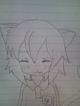 授業中に描いた〝にゃんマサ〟