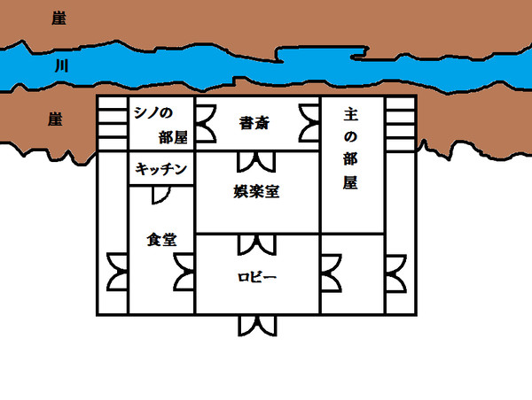 白黒館・見取り図