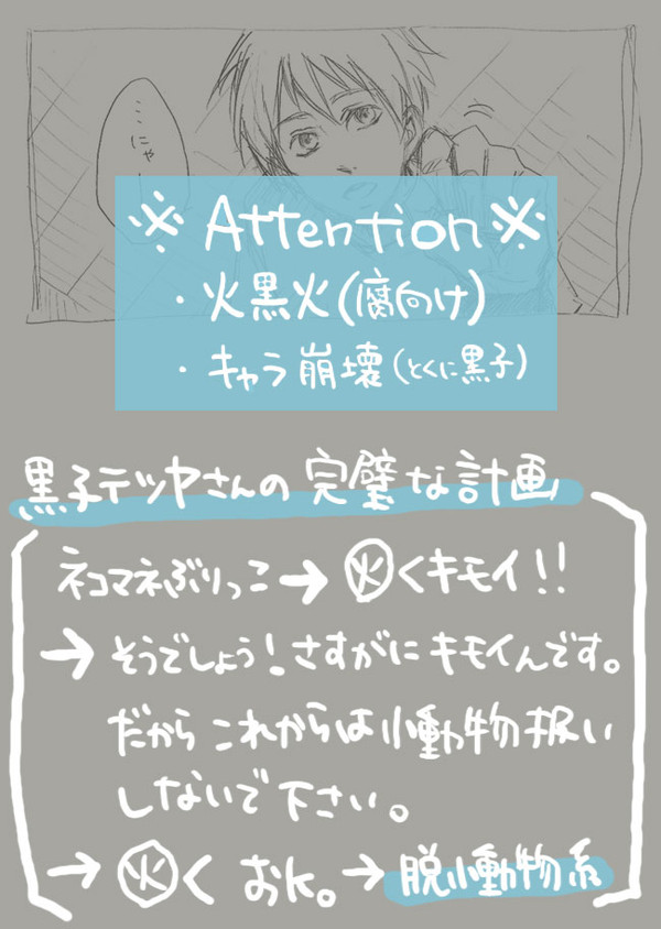 【腐向け】黒子テツヤさんの完璧な計画【黒子のバスケ】