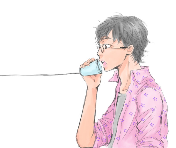 糸電話。