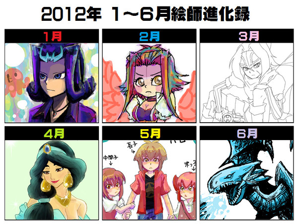 2012上半期絵師進化録