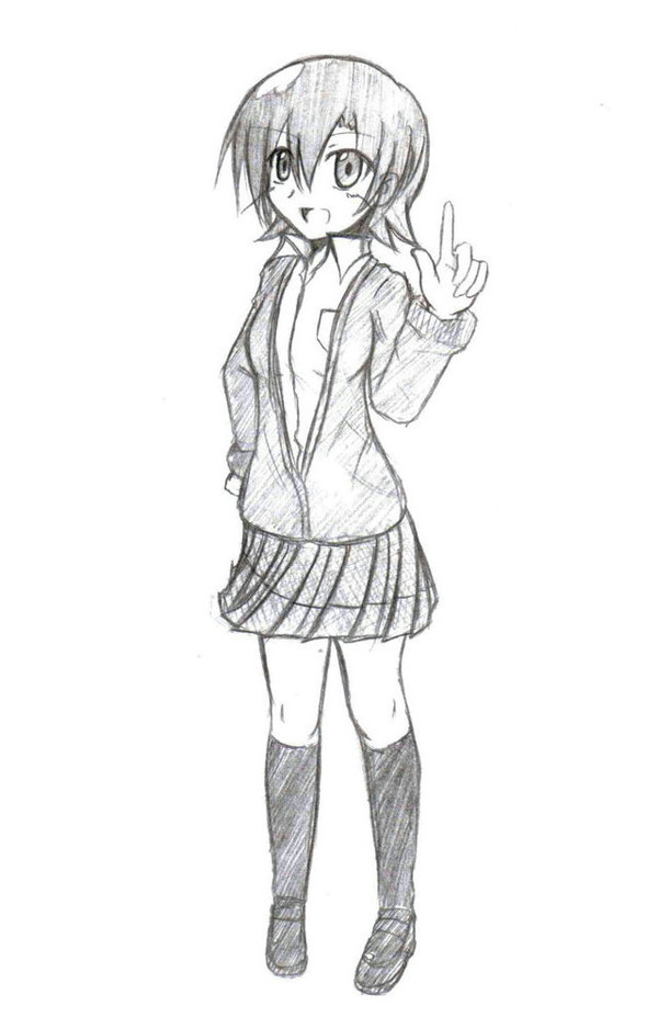 看板娘らくがき