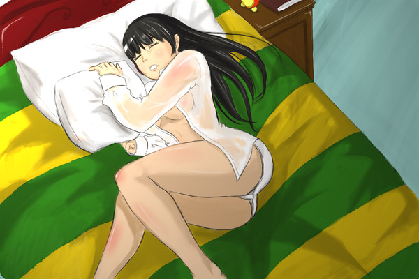 朝の寝顔