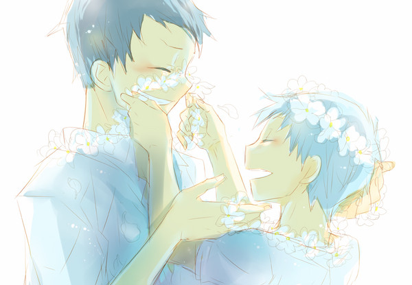 【青黒】花をあげる