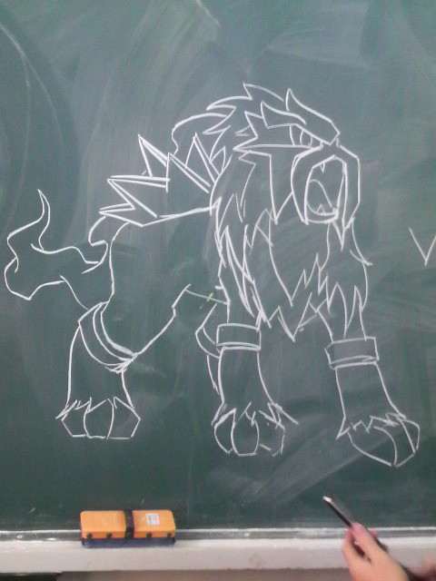 学校での落書き