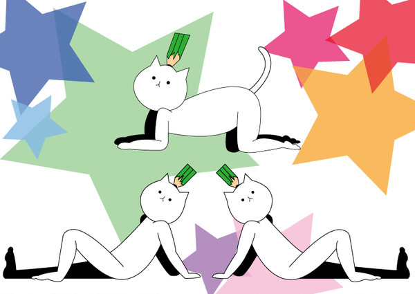 脳天鉛筆猫