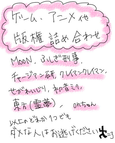 ゲーム・アニメ他つめあわせ