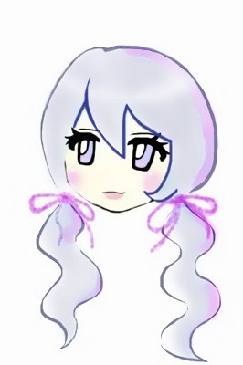 紫髪の女の子 by iPod touch