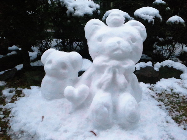 鈴木さん雪だるま