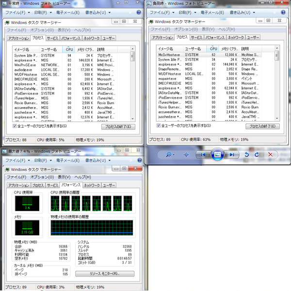 ＰＣの状態を画像で