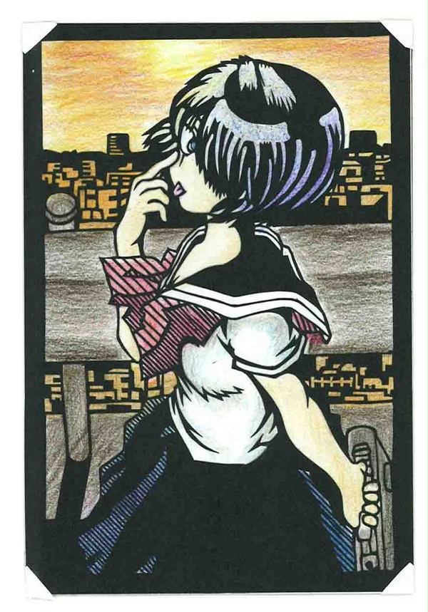 切り絵【卜部美琴】(カラー)