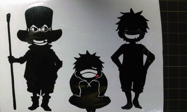 ワンピースの切り絵