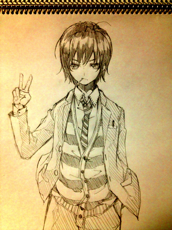 ブレザー学生