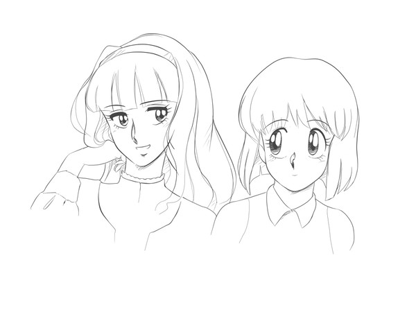 雪歩 & 貴音 みず谷なおき先生風