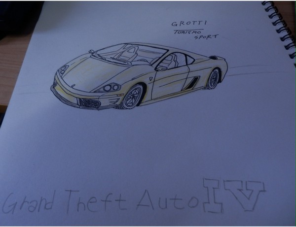GTA4のクルマを描いてみた　ツーリスモ