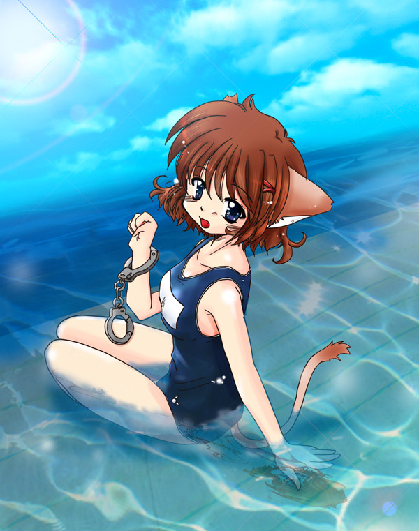 海と手錠と猫耳と　カラー版