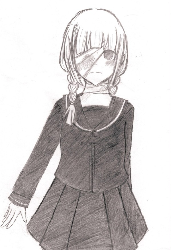 片目の少女