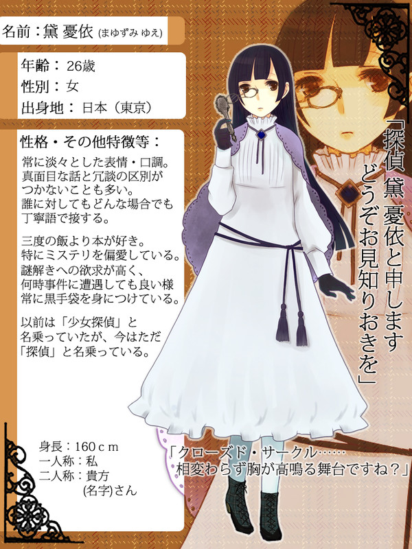 【ピク探2】黛憂依【探偵】