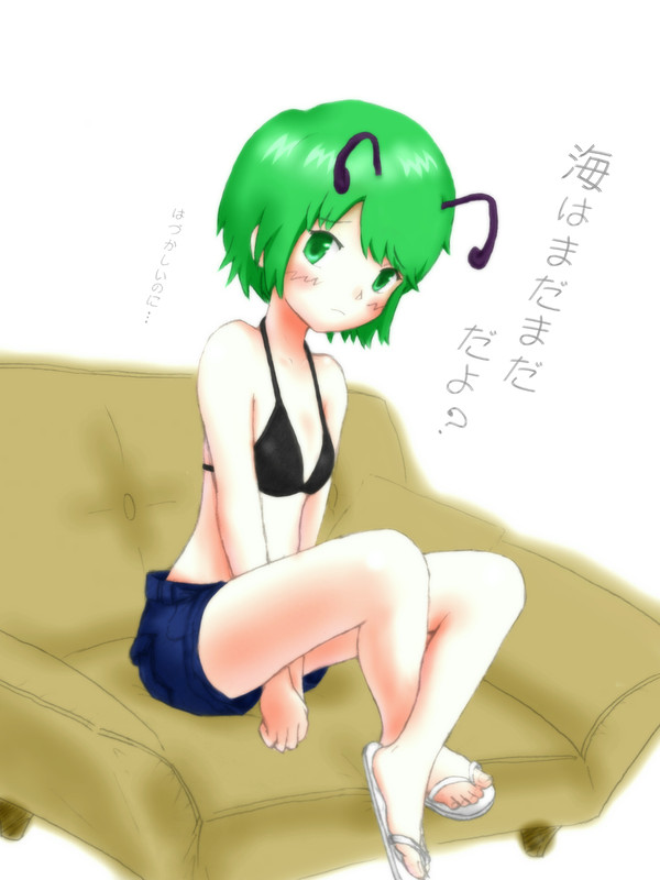 リグルさん水着を着せられる