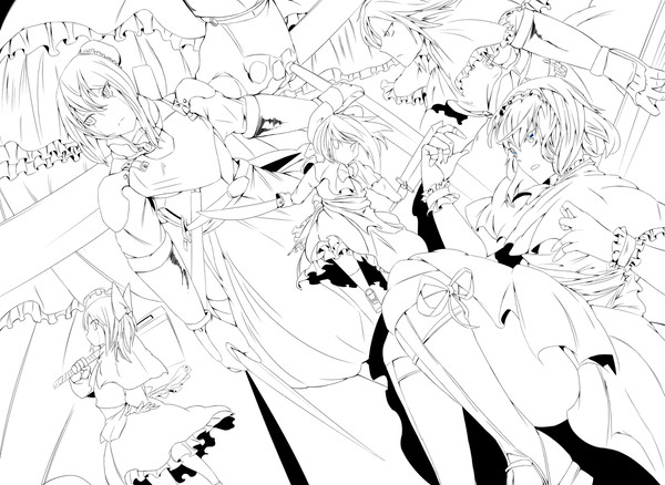 アーミーアリス線画