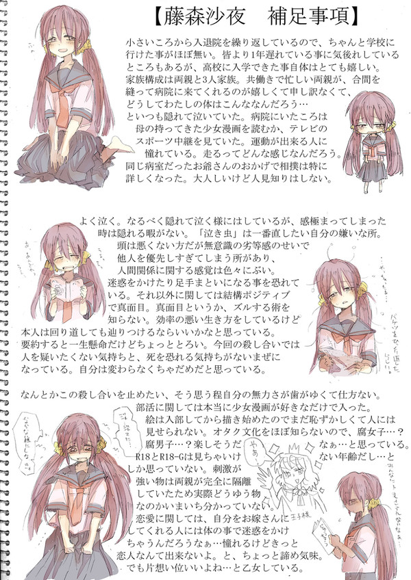【部殺。】藤森沙夜【補足と30質】