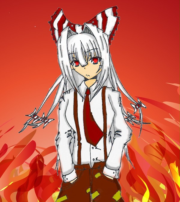 【手書き】弐作 藤原妹紅