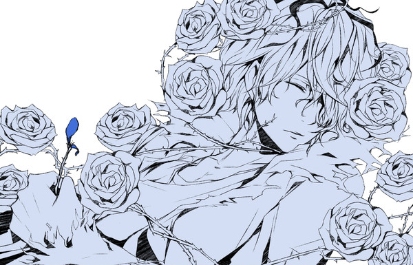 青い薔薇の