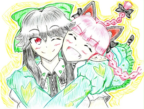 [アナログ]いつも熱々お燐の隣に寄り添う太陽[東方]