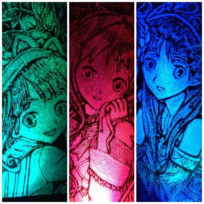 【痛グラス】メルル・ロロナ・トトリ彫ったよ！【アトリエシリーズ】