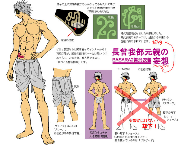 長曾我部元親の旧・第弐衣装について考えた
