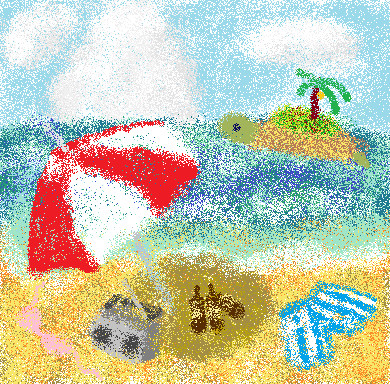Summer is coming to the sea.