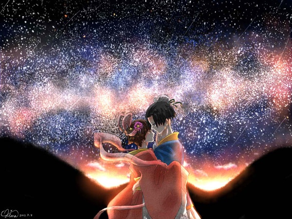 一年に七日の夜のみ逢ふ人の