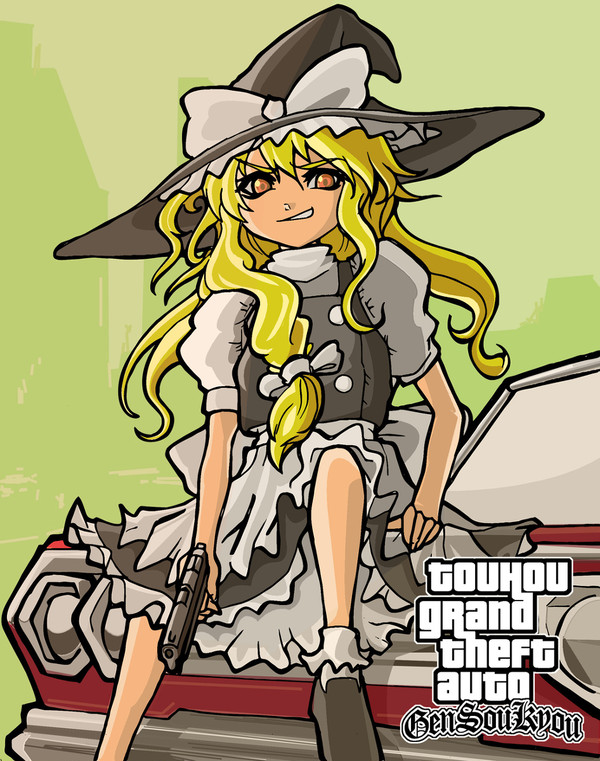 東方GTA　SAアート風魔理沙