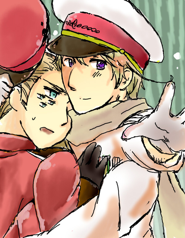 【二次創作APH】シロアリンスキとアシダカルッツ【水道管コンビ】