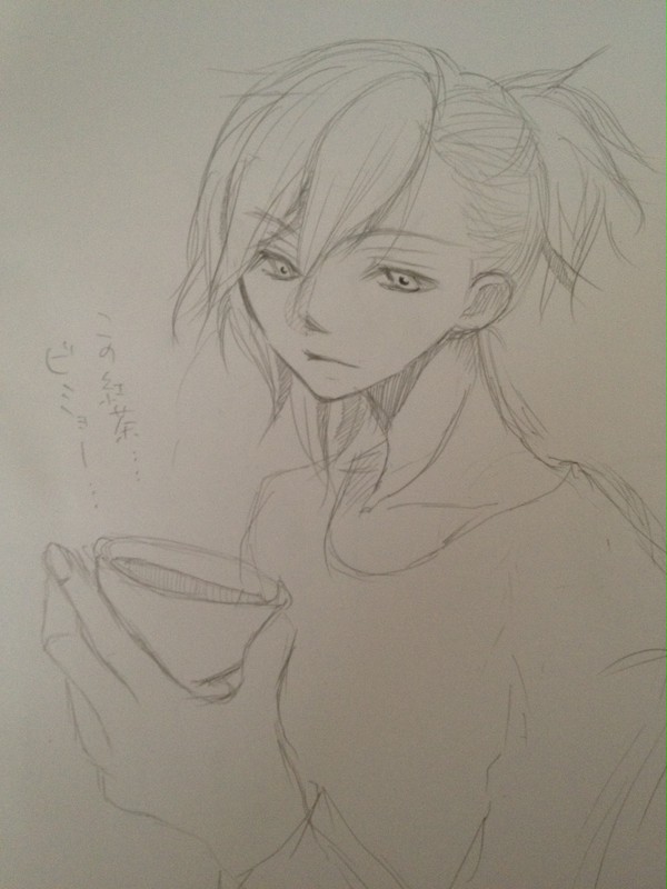 初書き・藍先輩。