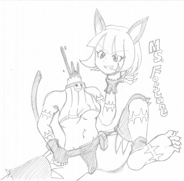 ミス・フォーチュンで練習絵