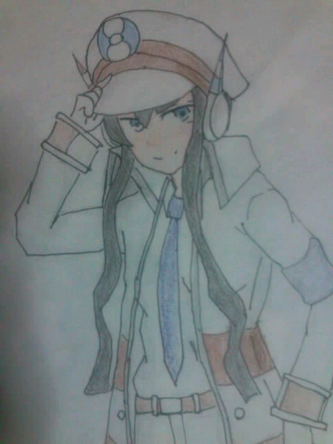 カミツレさんにクダリの服を試着して頂いた。