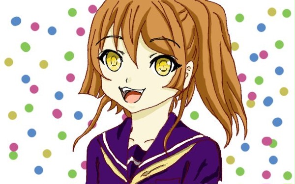 茶髪少女
