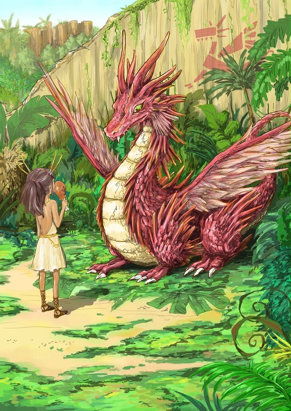 散歩してたらドラゴンに会った